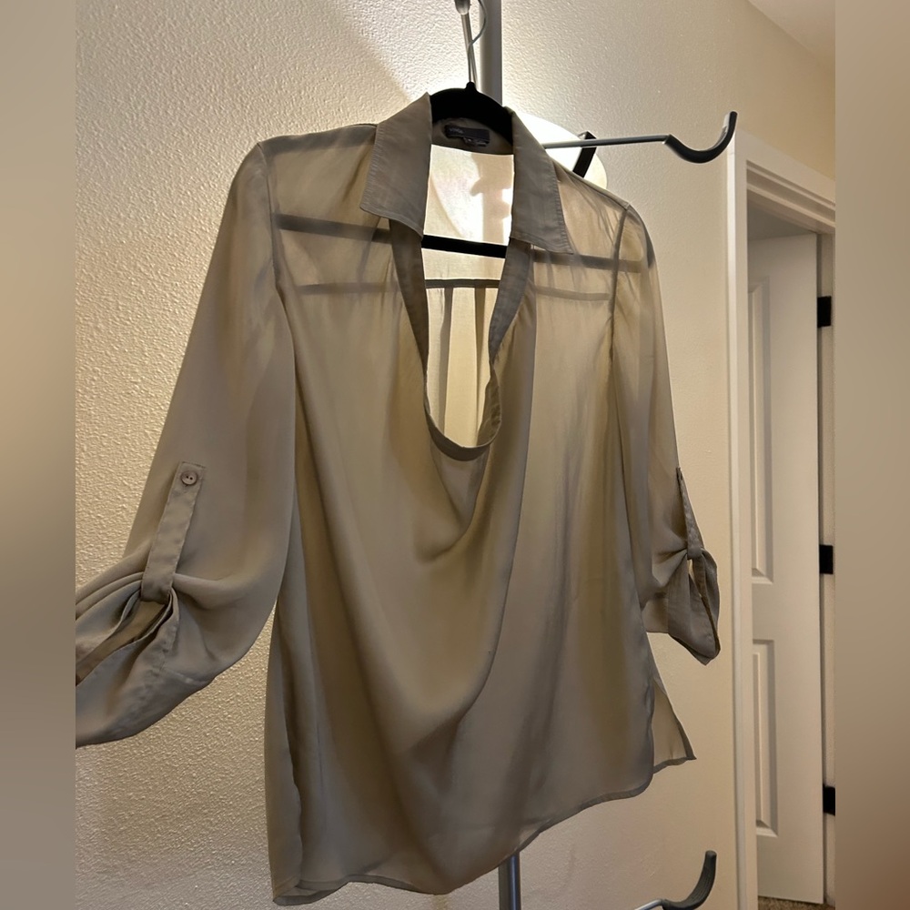 Taupe Vince Tunic Top
